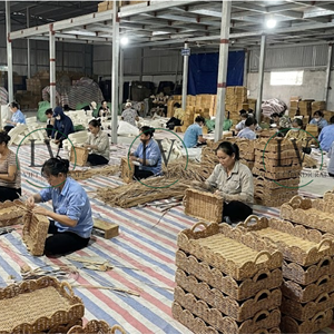 ถาดหวายธรรมชาติทำมือ ขอบหยัก ถาดหวายเหมาะสำหรับโต๊ะกาแฟและของตกแต่งบ้าน จากเวียดนาม - Product Image 6
