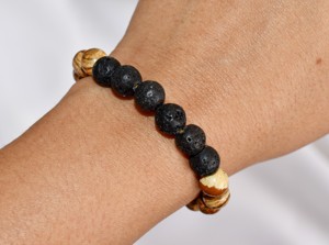 Best Quality Lava Stones Diffuser Picture Jasper <b>Bracelet</b> Fashion Jewelry - Product Image 2