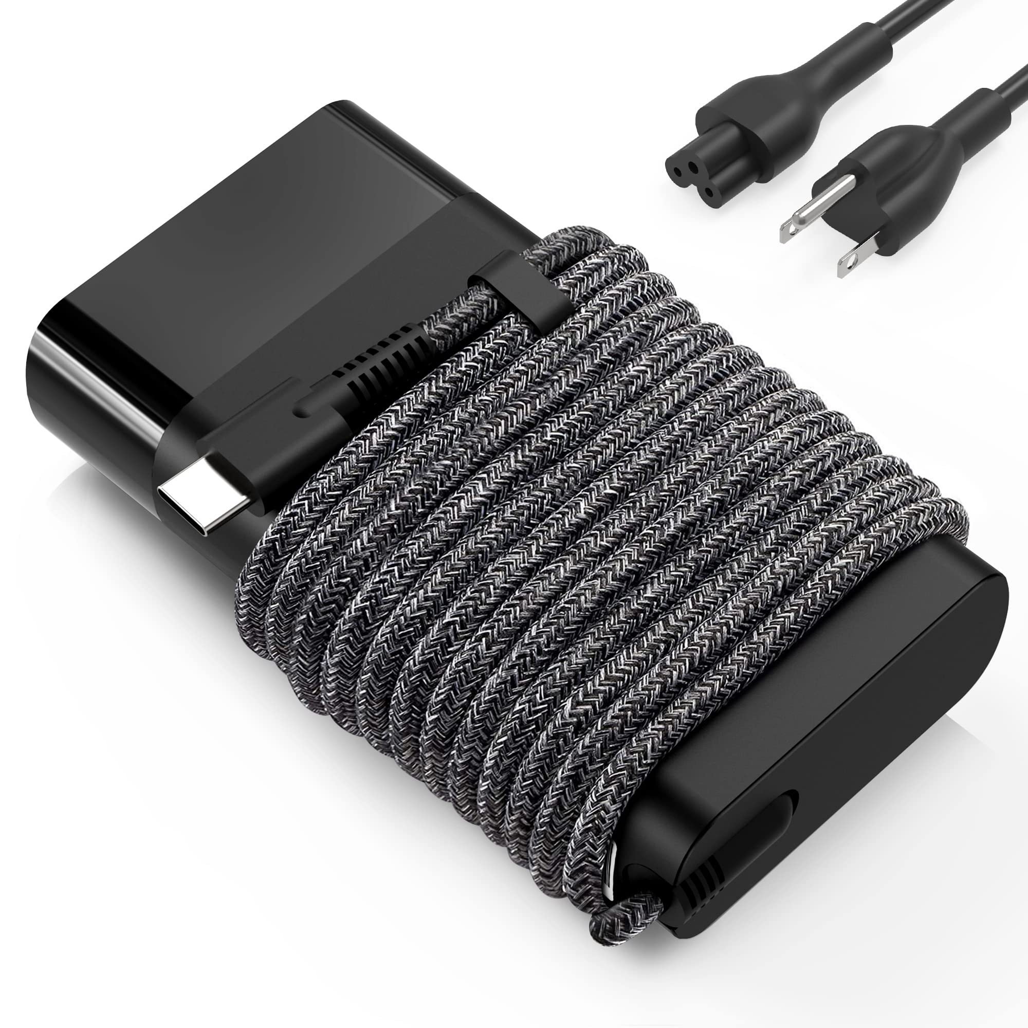 65W USB C Laptop Charger Type C Power Adapter Fast Charging Notebook AC DC Supply for HP Lenovo ASUS Chromebook