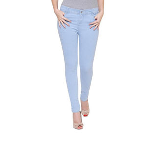 Pantalon en jean taille haute à jambe large pour femme, coupe ample, droit, bleu vintage, style streetwear décontracté - Product Image 3