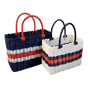 Cestas de Picnic Plegables de Ratán Natural, Hechas a Mano, Estilo Americano Vintage, Ecológicas, para Almacenamiento y Camping - Product Image 2