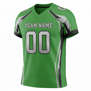 Maillots de football personnalisés pour adultes, manches courtes, maille respirante, séchage rapide, anti-bactériens, option grande taille, devant - Product Image 4