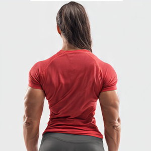 Camiseta larga de entrenamiento para mujer, cómoda, holgada, atlética, para gimnasio, entrenamiento, correr, yoga y ropa deportiva diaria - Product Image 3