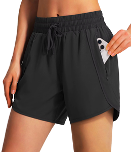 Nouveauté : Shorts de course pour femmes, séchage rapide, extensibles, en polyester, pour la gym, OEM, ODM, logo personnalisé, vente en gros - Product Image 6