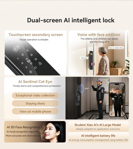 Serrure intelligente à double écran BT67S, reconnaissance faciale 3D, alarme radar, sonnette de porte avec appel vidéo, caméra de sécurité Wi-Fi - Product Image 6