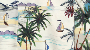 Men Beach <b>Shirts</b> Casual Summer Vacation Short Sleeve <b>Shirt</b> Printed <b>Patchwork</b> Top Beach Button Up - Product Image 4