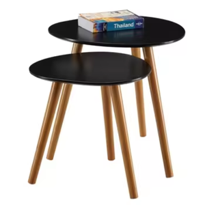 Mesa de Centro Moderna Minimalista Convertible Hecha a Mano de Madera Maciza, Tamaño Personalizado, Artesanos de Java Central, Muebles para Sala de Estar - Product Image 1