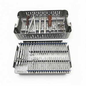 Kit d'extraction de vis chirurgicales orthopédiques PISSCO, ensemble d'extraction de vis orthopédiques 56 pièces, kit de retrait de vis osseuses, vis chirurgicales - Product Image 1
