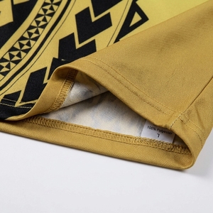 Camisas Casuales de Manga Corta con Cuello Redondo, Diseño Polinesio Samoano Personalizado OEM, Satén Transpirable, Corte Regular, Tallas Grandes para Hombre - Product Image 3