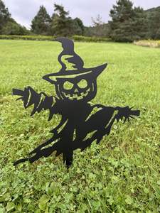 Adornos rústicos de hierro para jardín de Halloween, para paisajismo de patios traseros, que añaden un estilo vintage de terror y una durabilidad duradera para exteriores. - Product Image 6