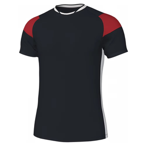 Camiseta de Fútbol de Manga Corta con Cuello Redondo para Hombre, Absorbe la Humedad, Bloques de Color, Poliéster, Ajuste Atlético, Ropa Deportiva para Todas las Temporadas - Product Image 4