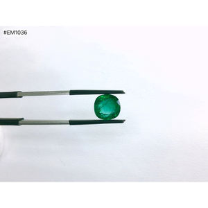 Esmeralda Zambiana Natural, Corte Cojín Facetado, 4.38ct, Alta Calidad, Gema Suelta para Joyería - Product Image 1