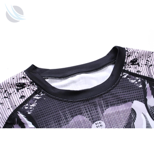 Men's Full Sleeve Rash Guard Wolf Print <b>Compression</b> <b>Shirt</b> Quick Dry Polyester Sport Top Breathable Custom Logo - Product Image 4