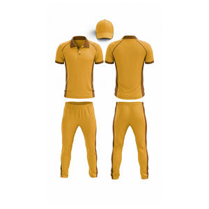 Maillot de cricket personnalisé avec logo par sublimation, professionnel |   Tenue complète d'équipe de cricket pour hommes, femmes et jeunes : polo et pantalon - Product Image 5