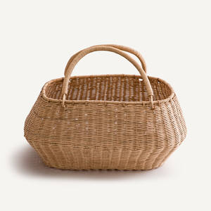 Cesto de lavandería de ratán natural hecho a mano con asas, cesto de almacenamiento de mimbre para el hogar, dormitorio y baño - Product Image 4