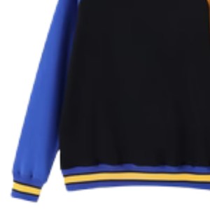 Sweat-shirt à col rond pour femme Sigma Gamma Rho Chenille Crest, noir, colorblock, manches raglan, avec poche, pull de sororité - Product Image 3