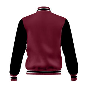 Chaqueta Varsity Personalizada OEM con Bordado, Estilo Urbano, de Lana, Colorida, de Manga Larga, con Parche de Dibujos Animados y Letras de Chenille - Product Image 6