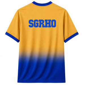 เสื้อฟุตบอล Sigma Gamma Rho Sorority แขนสั้น โลโก้ไล่เฉดสีน้ำเงินและสีทอง ระบายอากาศได้ดี เสื้อเบสบอลสำหรับผู้หญิง - Product Image 6