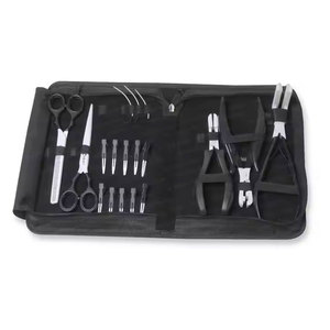 Kit d'outils portables en métal pour extensions de cheveux avec accessoires en acier inoxydable à maintien robuste pour application professionnelle de coiffure - Product Image 2