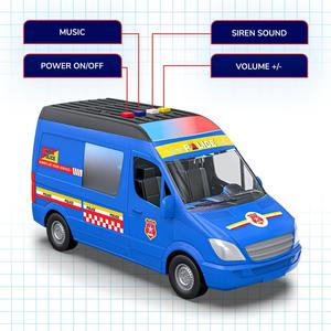 รถของเล่นรถพยาบาลฉุกเฉินลดราคาพิเศษ พร้อมเสียงและไฟ สำหรับเด็กชายและเด็กหญิง หรือรถกู้ภัยขนาดเล็กในราคาสุดคุ้ม - Product Image 2