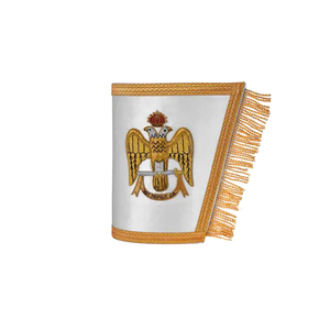 Manchettes maçonniques les plus demandées, neuves, qualité supérieure, manchettes maçonniques brodées à la main 2025 - Product Image 3