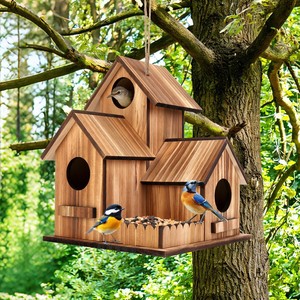 Nichoir rustique en bois d'acacia en gros - Collection Ferme - Product Image 4