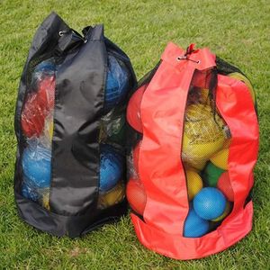 Prime Bags Large Capacity Mesh Sports <b>Ball</b> Bag Drawstring Black Red Travel Backpack Basketball Football Volleyball Soccer - Product Image 6