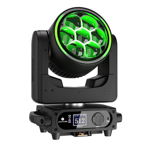 SHEHDS 7*40W RGBLAC Luz de Escenario con Cabeza Móvil DMX512 Zoom Wash Luces DJ para Solución de Iluminación KTV CE - Product Image 1