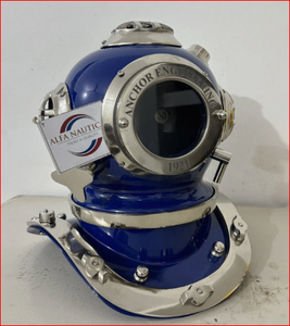 Casco de Buceo Azul Marino, Modelo Mark V de la Marina de los Estados Unidos, Mini Casco de Buceo para Buceadores - Product Image 2