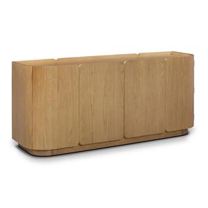 Modern Solid Wood Living Room <b>Cabinet</b> Minimalist Side Console Storage <b>Buffet</b> Entryway Accent Cupboard - Product Image 1