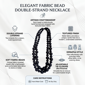 Handmade Fabric Covered <b>Necklace</b> <b>Statement</b> Fashion Jewelry Textile <b>Necklace</b> OEM Wholesale Manufacturer Exporter India - Product Image 6