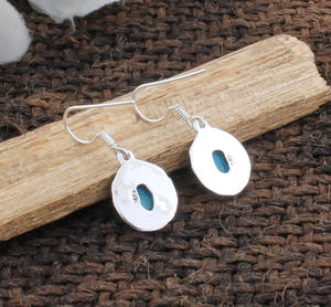 Pendientes de Turquesa Natural para Mujer, Estilo Occidental Boho, Joyería de Cobre Vintage, Piedra en Forma de Lágrima, Regalo para Ella, Venta al Por Mayor - Product Image 5