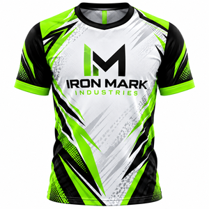 Camiseta Deportiva Personalizada Iron Mark para Hombre, Sublimada, de Poliéster, Transpirable, Manga Corta, Uniforme de Equipo, Servicio OEM, Fusión sin Costuras - Product Image 2