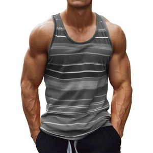 Camisetas sin mangas de cuello alto para hombre, 100% algodón, 220g, estampado digital de leopardo, estilo formal, lavado. - Product Image 6