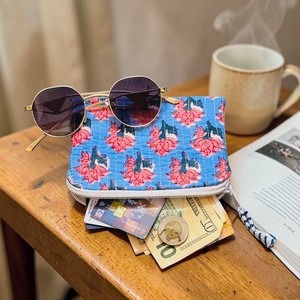 Floral Printed <b>Mini</b> Zipper Coin Purse Fabric Portable Wallet for Women Men Casual Animal Pattern Quilted Compact Money Holder - Product Image 1