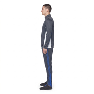 Ensemble de survêtement athlétique deux pièces premium pour homme, haut zippé 1/4, décontracté, 100 % coton, pour le jogging, la gym et le fitness, tenue d'automne - Product Image 3