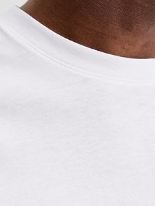 Fabricante de Camisetas de Algodón Blancas OEM, Camiseta Básica de Algodón Suave Premium, Camiseta Oversize con Hombros Caídos, Unisex - Product Image 3