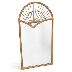<b>Floor</b> mirror with rattan frame premium quality natural home decor <b>accessory</b> handmade body mirrors - Product Image 1