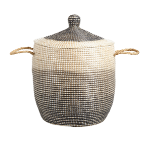 Wholesale Vietnam Seagrass <b>Baskets</b>, High-Quality Large Handwoven Laundry Hamper, Bulk Export Nice Style Storage <b>Baskets</b> - Product Image 1