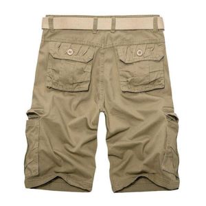 Men's Eco-Friendly 100% Cotton Waterproof Cargo Shorts with Multiple Pockets - Product Image 2