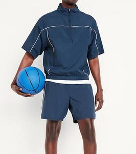 Conjunto Deportivo Ligero Personalizado para Hombre, Chaqueta Cortavientos, Sudadera con Capucha de Nailon y Pantalones Cortos, Traje Deportivo Resistente al Viento - Product Image 6