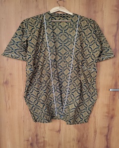 Meilleure Vente : Robe Kimono en Coton Imprimé Floral Façonné à la Main, Respirante, à Manches Longues, pour Nuit et Plage (Cache-Maillot Femme) - Product Image 2