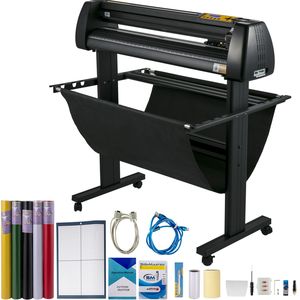 Máquina Cortadora de Vinilo de 34 Pulgadas con Impresora de Vinilo Manual, Pantalla LCD, Plotter, Herramienta de Corte de Letreros, Herramientas para Vehículos SignMaste - Product Image 4