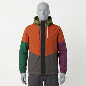 New Design Mens <b>Camouflage</b> Color Block Hooded Windbreaker <b>Jacket</b> <b>Waterproof</b> Outdoor Streetwear Full Zip Formal Front Logo - Product Image 4