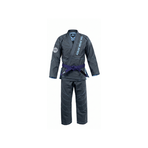 ASKAR WEAR IND Kimono de Jiu-Jitsu Unisex, Color Gris Oscuro, Algodón, Ropa de Artes Marciales, Uniforme de Entrenamiento Resistente, Cintura Media - Product Image 1