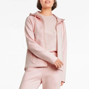 Sweat à capuche décontracté pour femme, hiver-automne, 100 % coton, respirant, coupe-vent, faible MOQ, prix de gros, style urbain - Product Image 5