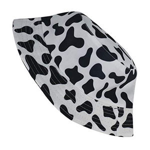 Wholesale Custom High Quality Polyester Printing Embroidery Logo <b>Reversible</b> Sun Cap Summer Unisex Cow Print Outdoor Beach Travel - Product Image 3