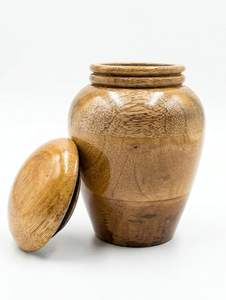 Eco friendly urn biodegradable natural wood traditional urn classic memorial cremation <b>ashes</b> <b>keepsake</b> urn - Product Image 5