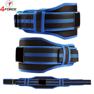 Ceinture de musculation en néoprène réglable avec fermeture auto-agrippante, ceinture de gym rembourrée pour l'entraînement de force, les squats et les soulevés de terre - Product Image 1