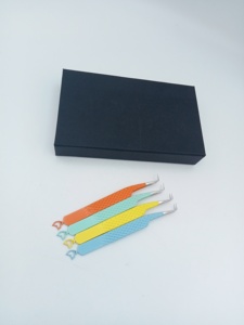 Pinzas ESD Profesionales Personalizadas de Acero Inoxidable con Punta Curva Antiestática, Modelo 164, Hechas a Mano, Duraderas, para Cejas - Product Image 5